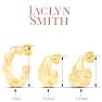 Jaclyn Smith Bold Gold Hoop Earrings Set of 3 Image-2