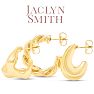 Jaclyn Smith Bold Gold Hoop Earrings Set of 3 Image-3
