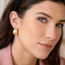 Jaclyn Smith Bold Gold Hoop Earrings Set of 3 Image-8