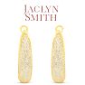 Jaclyn Smith Mesh Hoop Earrings in Gold Image-4