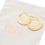 Jaclyn Smith Mesh Hoop Earrings in Gold Image-6