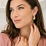 Jaclyn Smith Mesh Hoop Earrings in Gold Image-8