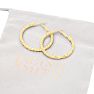 Jaclyn Smith Decorated Hoop Earrings In Gold Image-6