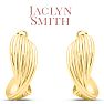 Jaclyn Smith Curved Hoop Earrings In Gold Image-4