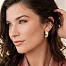 Jaclyn Smith Curved Hoop Earrings In Gold Image-8