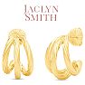 Jaclyn Smith Split Hoop Earrings In Gold Image-1
