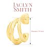 Jaclyn Smith Split Hoop Earrings In Gold Image-2