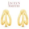 Jaclyn Smith Split Hoop Earrings In Gold Image-4