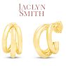 Jaclyn Smith Tri Hoop Earrings In Gold Image-1