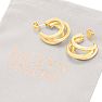 Jaclyn Smith Tri Hoop Earrings In Gold Image-6