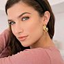 Jaclyn Smith Tri Hoop Earrings In Gold Image-8