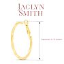Jaclyn Smith Classic Hoop Earrings In Gold Image-2