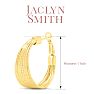 Jaclyn Smith Luminescent Hoop Earrings In Gold Image-2