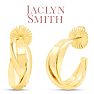 Jaclyn Smith Thick Hoop Earrings In Gold Image-1