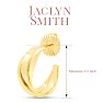 Jaclyn Smith Thick Hoop Earrings In Gold Image-2