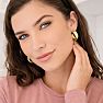 Jaclyn Smith Thick Hoop Earrings In Gold Image-8