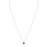 1/2 Carat Round Shape Lab Grown Diamond Solitaire Necklace In 14K White Gold Image-3