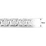 1 Carat Natural Diamond Miracle Tennis Bracelet In Sterling Silver, 7 Inches Image-4
