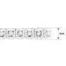 1/2 Carat Natural Diamond Miracle Tennis Bracelet In Sterling Silver, 7 Inches Image-4