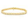 1/2 Carat Natural Diamond Miracle Tennis Bracelet In Yellow Gold, 7 Inches Image-1