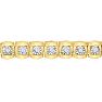 1/2 Carat Natural Diamond Miracle Tennis Bracelet In Yellow Gold, 7 Inches Image-2