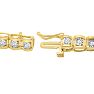 1/2 Carat Natural Diamond Miracle Tennis Bracelet In Yellow Gold, 7 Inches Image-3