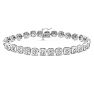 2 Carat Natural Diamond Miracle Tennis Bracelet In Sterling Silver, 7 Inches Image-1