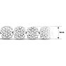 2 Carat Natural Diamond Miracle Tennis Bracelet In Sterling Silver, 7 Inches Image-4