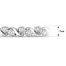 1 Carat Natural Diamond Switl Tennis Bracelet In Sterling Silver, 7 Inches Image-4
