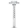 Estate Jewelry 3/4 Carat Oval Shape Halo Lab Grown Diamond Engagement Ring In 14K White Gold, Size 6 Image-4