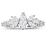 1 1/2 Carat Fancy Lab Grown Diamond Eternity Engagement Ring In Sterling Silver Image-1