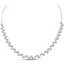 7.36 Carat Lab Grown Diamond Fancy Necklace In 14K White Gold, 16 Inches Image-1