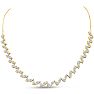 7.36 Carat Lab Grown Diamond Fancy Necklace In 14K Yellow Gold, 16 Inches Image-1