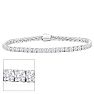 8 Carat Lab Grown Diamond Tennis Bracelet In Sterling Silver, 7 Inches Image-1