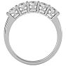 1 Carat Five Lab Grown Diamond Anniversary Band In Sterling Silver. Very Popular Diamond Band In Solid In Sterling Silver! Image-3