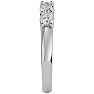 1 Carat Five Lab Grown Diamond Anniversary Band In Sterling Silver. Very Popular Diamond Band In Solid In Sterling Silver! Image-4