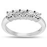 1/2 Carat Lab Grown Diamond Anniversary Band In Sterling Silver Image-1