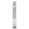 1 Carat Lab Grown Diamond Wedding Band In Sterling Silver Image-4