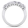 1 1/2 Carat Five Lab Grown Diamond Anniversary Band In Sterling Silver Image-3