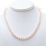 Estate Jewelry Freshwater Pearl Strand Necklace With Sterling Silver Safety Bow Clasp, 18 Inches Image-6