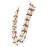 Estate Jewelry Three Color 10mm Shell Pearl Strand, 120 Inches Image-2