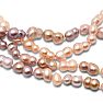 Estate Jewelry Pink Gray 11x7 Baroque Pearl Strand, 100 Inches Image-3