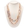 Estate Jewelry Pink Gray 11x7 Baroque Pearl Strand, 100 Inches Image-4