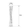 1/4 Carat Lab Grown Diamond Hoop Earrings In Sterling Silver, 1/2 Inch Image-4