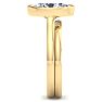 3 Carat Oval Shape Lab Grown Diamond Ring With Matching Band In 14K Yellow Gold, Solitaire Image-5