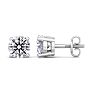 1 1/2 Carat Lab Grown Diamond Earrings In Platinum, Basket Setting Image-1