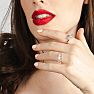 2 Carat Lab Grown Three Diamond Ring In Sterling Silver Image-3