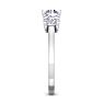 3 Carat Lab Grown Three Diamond Ring In Sterling Silver Image-5