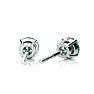 1/2 Carat Green Diamond Stud Earrings, 14 Karat White Gold Image-3