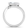 1 Carat Marquise Shape Lab Grown Diamond Ring In Sterling Silver, Solitaire Image-4